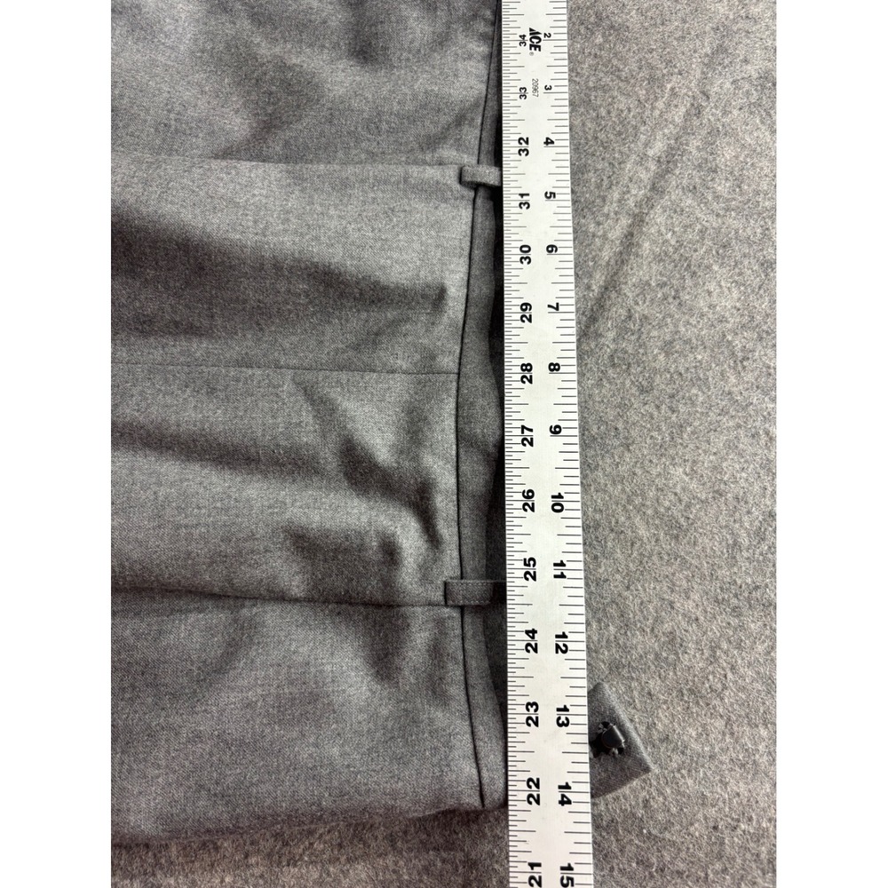 Carlisle Grey Wool Cashmere Wide Leg Dress Pants Womens 8 Lined Capsule Preppy - Picture 3 of 7